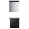 vidaXL Bathroom Furniture Set Black