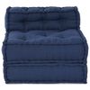 vidaXL Modular Sofa Indigo 27.56 x 27.56 x 22.05 in Fabric