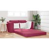 vidaXL Sofa Bed Wine Red 58.27 x 27.95 x 32.68 in Velvet