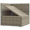 vidaXL Garden Lounge Set Grey PE Rattan Medium Modular