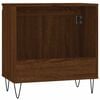 vidaXL Bathroom Cabinet Brown Oak Engineered Wood, Iron Compact