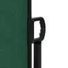 vidaXL Retractable Side Awning Dark Green