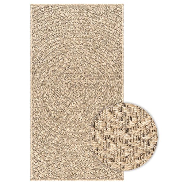 vidaXL Rug Jute Look 100% Polypropylene 23.6 x 43.3 in Tough Jute Rug