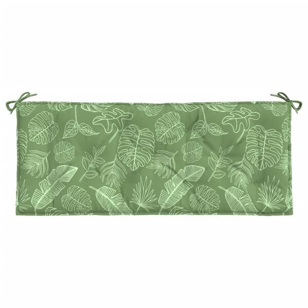 vidaXL Garden Bench Cushion Leaf Pattern 100% polyester 47.2 x 19.7 in