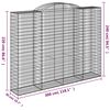 vidaXL Gabion Basket Silver Galvanized iron Large Durable