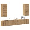 vidaXL TV Cabinet Set Set of 4 Artisan Oak Engineered Wood Large