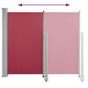 vidaXL Side Awning Red Polyester with PU coating 47.2 x 118.1 in