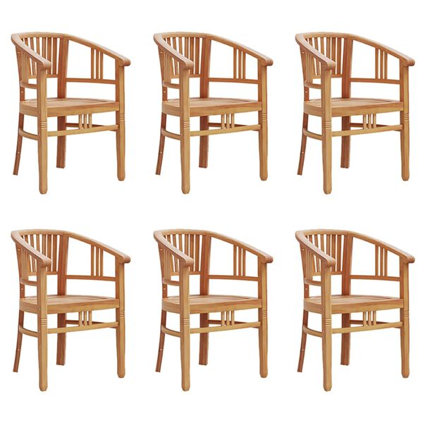 vidaXL Garden Dining Set Teak Teak Wood Medium Durable Dining Set