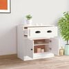 vidaXL Sideboard White Engineered wood Sideboard Rectangular Modern
