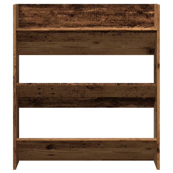 vidaXL Wall Shoe Cabinet Old wood Engineered wood Compact
