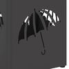 vidaXL Umbrella Stand Black 15.5 x 15.5 x 49 cm Metal
