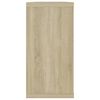 vidaXL Wall Shelf Set of 4 Sonoma oak Engineered wood