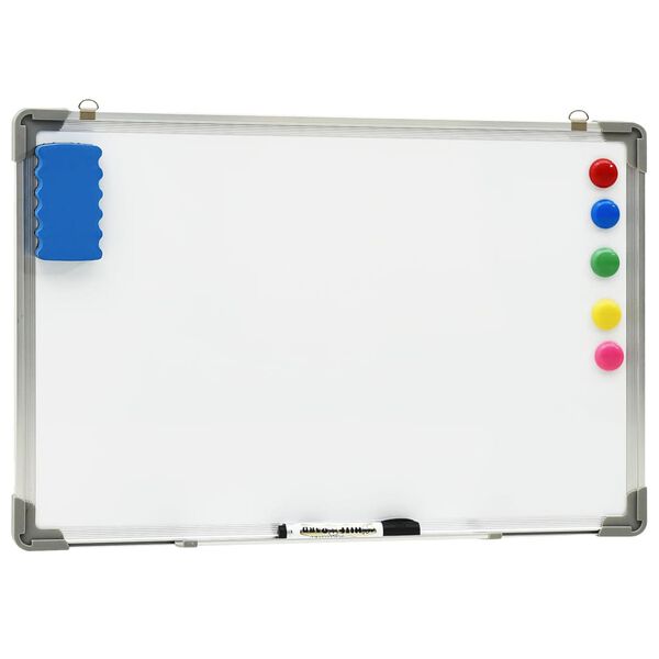 vidaXL Magnetic Dry-erase Whiteboard White 23.6x15.7" Steel