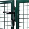 vidaXL Fence Gate Steel 118.1x49.2" Green