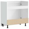 vidaXL Sink Base Cabinet High gloss white Engineered wood Medium