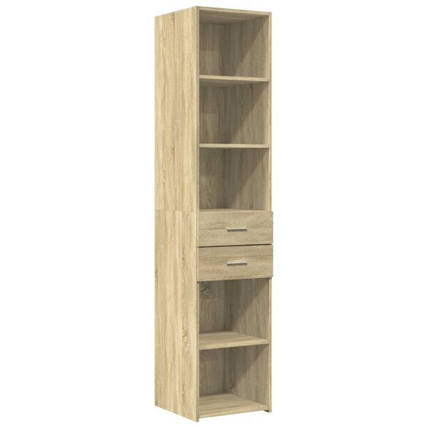 vidaXL Highboard Sonoma oak Engineered wood Tall Highboard Rectangular