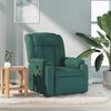 vidaXL Massage Recliner Chair Dark Green