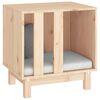 vidaXL Dog House Natural Solid pine wood 19.7x15.7x20.5 in Simplistic