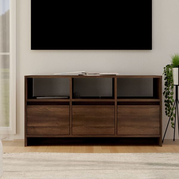 vidaXL TV Cabinet Brown Oak Engineered Wood Medium TV Cabinet