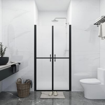 vidaXL Shower Door Frosted ESG (30.7"-31.9")x74.8"