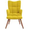 vidaXL Relaxing Chair With Stool Mustard yellow