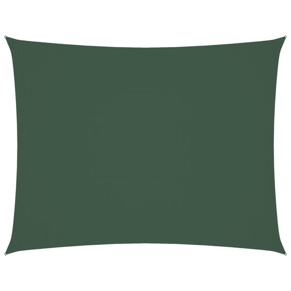 vidaXL Sunshade Sail Oxford Fabric Rectangular 13.1x16.4' Dark Green
