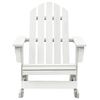 vidaXL Garden Rocking Chair White Hardwood Medium Garden Rocking Chair