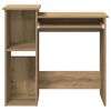 vidaXL Desk Artisan Oak Engineered Wood Compact Desk Rectangular