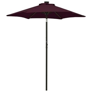 vidaXL Garden Parasol Bordeaux red and dark grey