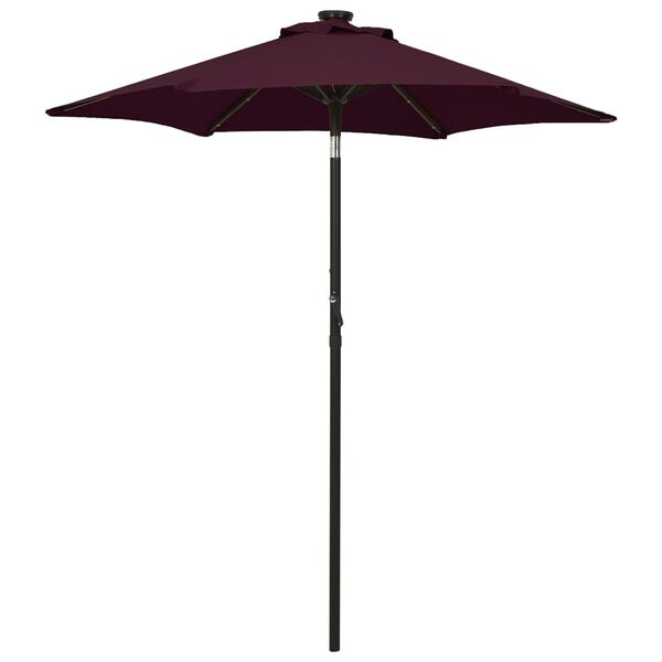vidaXL Garden Parasol Bordeaux red and dark grey