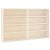 vidaXL Wooden Collector's Display Case Plywood and PET Medium