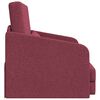vidaXL Sofa Bed Wine Red 25.59 x 31.50 x 32.68 in Velvet