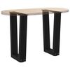 vidaXL Dining Table Leg Black Powder-Coated Steel Adjustable
