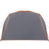 vidaXL Family Tent with Porch 6-Person Gray and Orange Waterproof