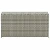 vidaXL Patio Storage Box Poly Rattan 39.4"x19.7"x19.7" Gray