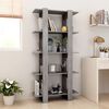 vidaXL Book Cabinet Concrete grey Engineered wood Medium Book Cabinet