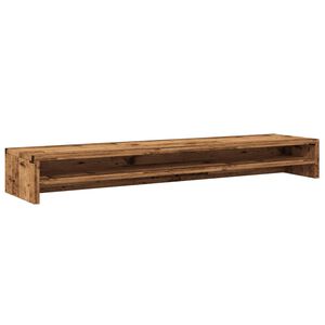vidaXL Monitor Stand Old Wood 39.4x9.4x5.1" Engineered Wood