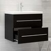 vidaXL Sink Cabinet With Basin Black