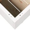 vidaXL Garden Planter White Solid Pine Wood 35.4x23.6x19.5 in
