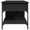 vidaXL Coffee Table Black Engineered wood and Metal Standard