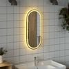 vidaXL Led Bathroom Mirror Cool White Glass Medium Led Bathroom Mirror