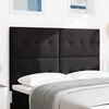 vidaXL Headboard with LED Strip Lights Adjustable Black 28.3" Velvet
