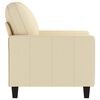 vidaXL Sofa Chair Cream Fabric (100% polyester), metal, textilene Single