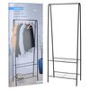 Storage Solutions Garment Rack Black Metal 24.0x13.4x59.8 in Storage