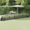 vidaXL Garden Raised Bed Anthracite Powder-coated steel Extra Long