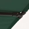 vidaXL Garden Parasol Green Polyester Large Height-Adjustable