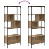 vidaXL Bookcase Artisan Oak 29.92 x 12.99 x 74.21 in Engineered Wood