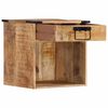 vidaXL Bedside Cabinet Natural Mango Wood Solid Mango Wood, Iron Compact