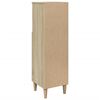 vidaXL Bathroom Cabinet Sonoma oak Engineered wood 11.8x11.8x39.4 in