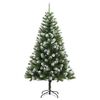 vidaXL Artificial Hinged Christmas Tree 300 LEDs & Ball Set 82.7"